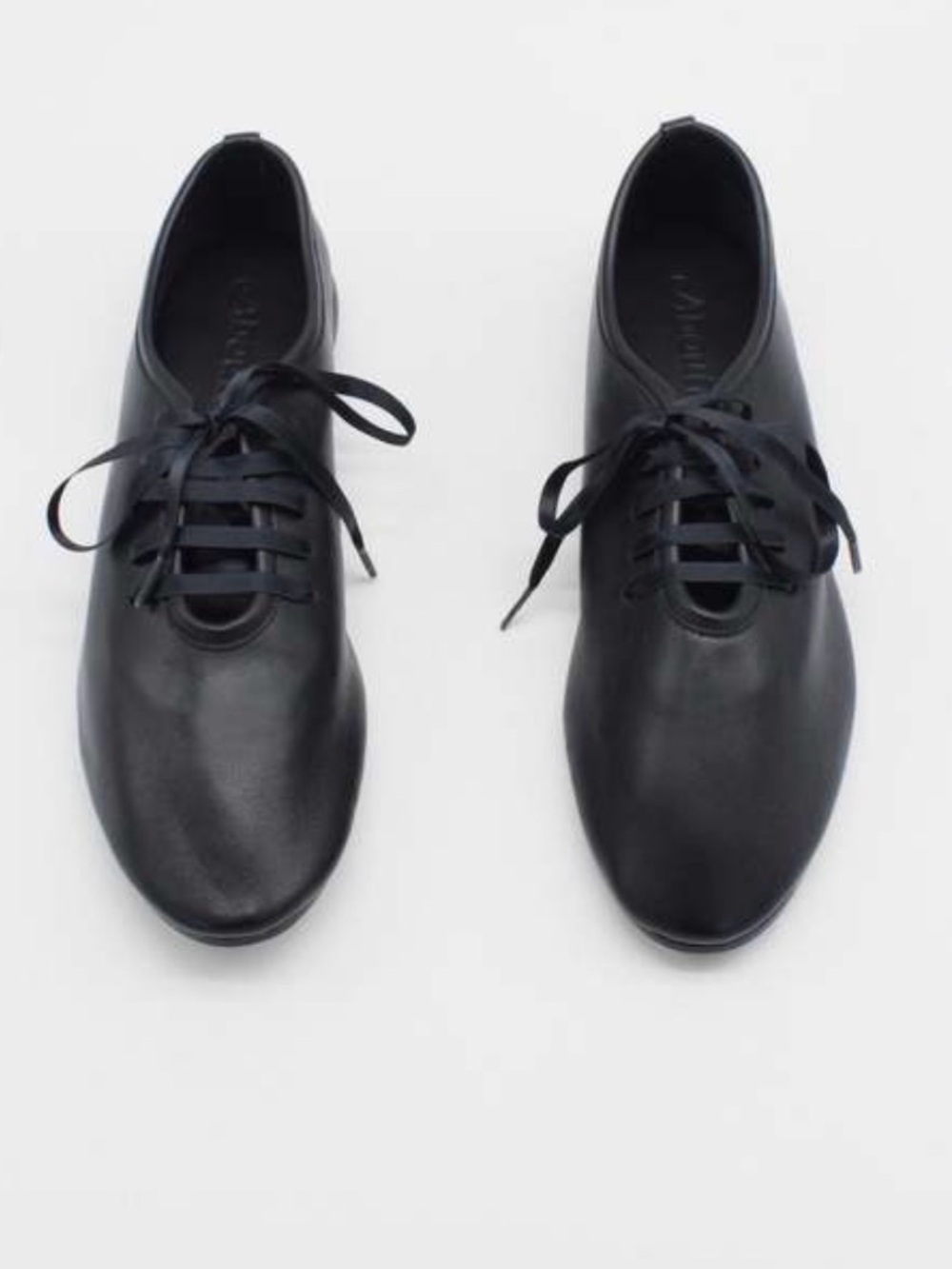 Womens’s About Arianne black Leather Lace Up Shoes crafted in Spain.